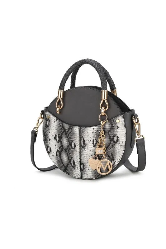 Faux Snakeskin Crossbody