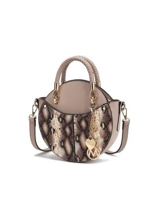Faux Snakeskin Crossbody
