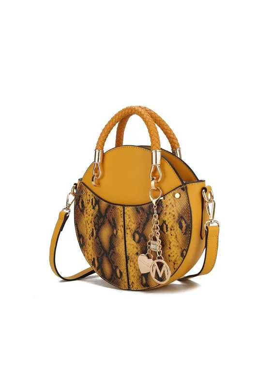 Faux Snakeskin Crossbody
