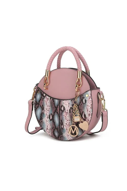 Faux Snakeskin Crossbody
