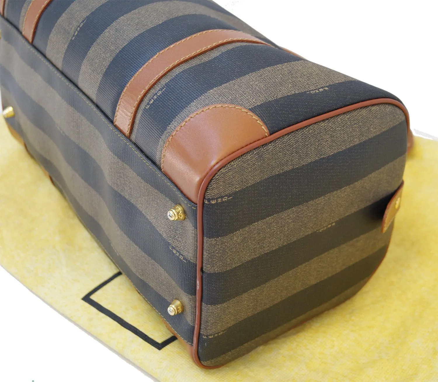 FENDI Bag - Fendi Brown Leather Satchel Handbag