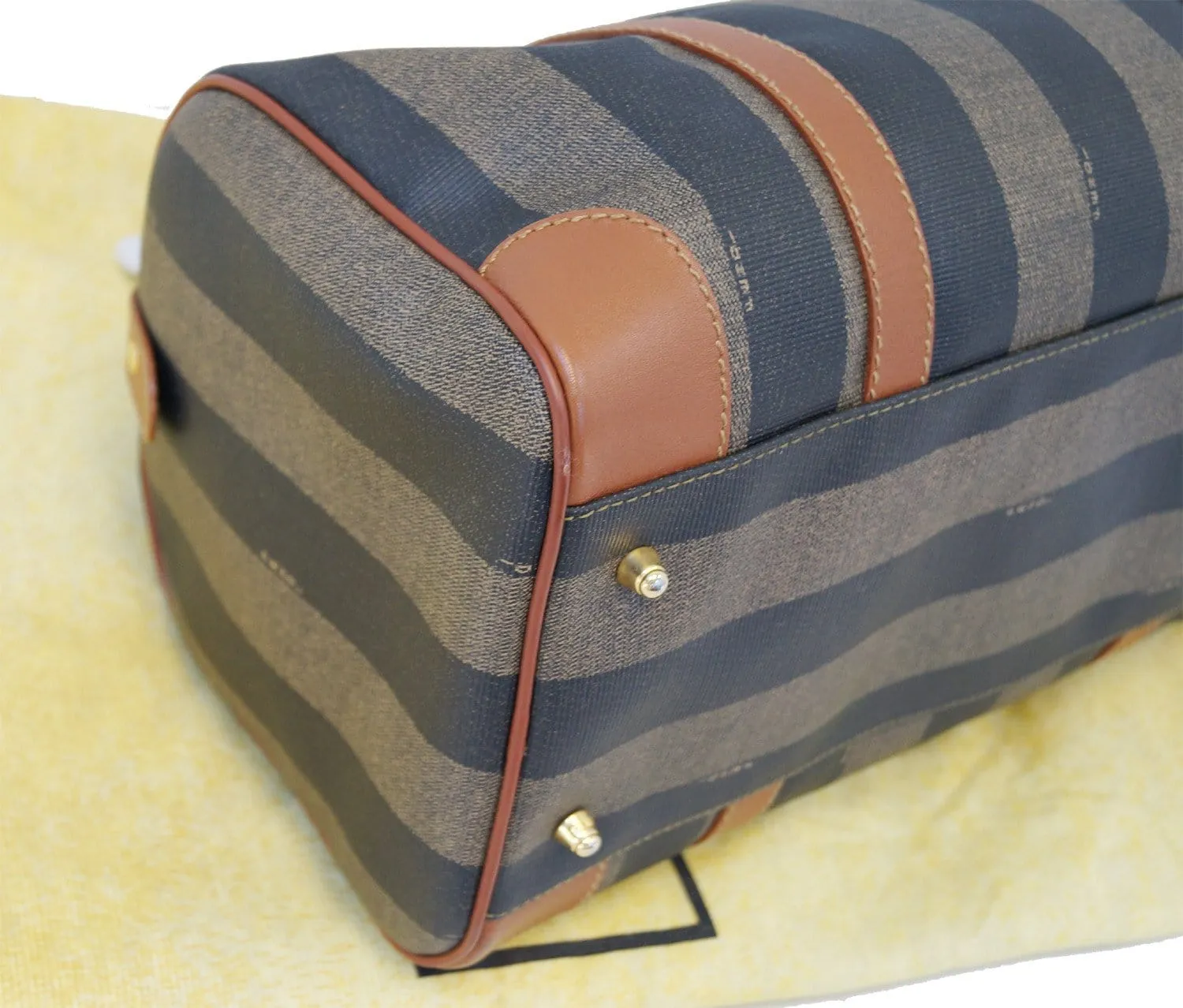 FENDI Bag - Fendi Brown Leather Satchel Handbag