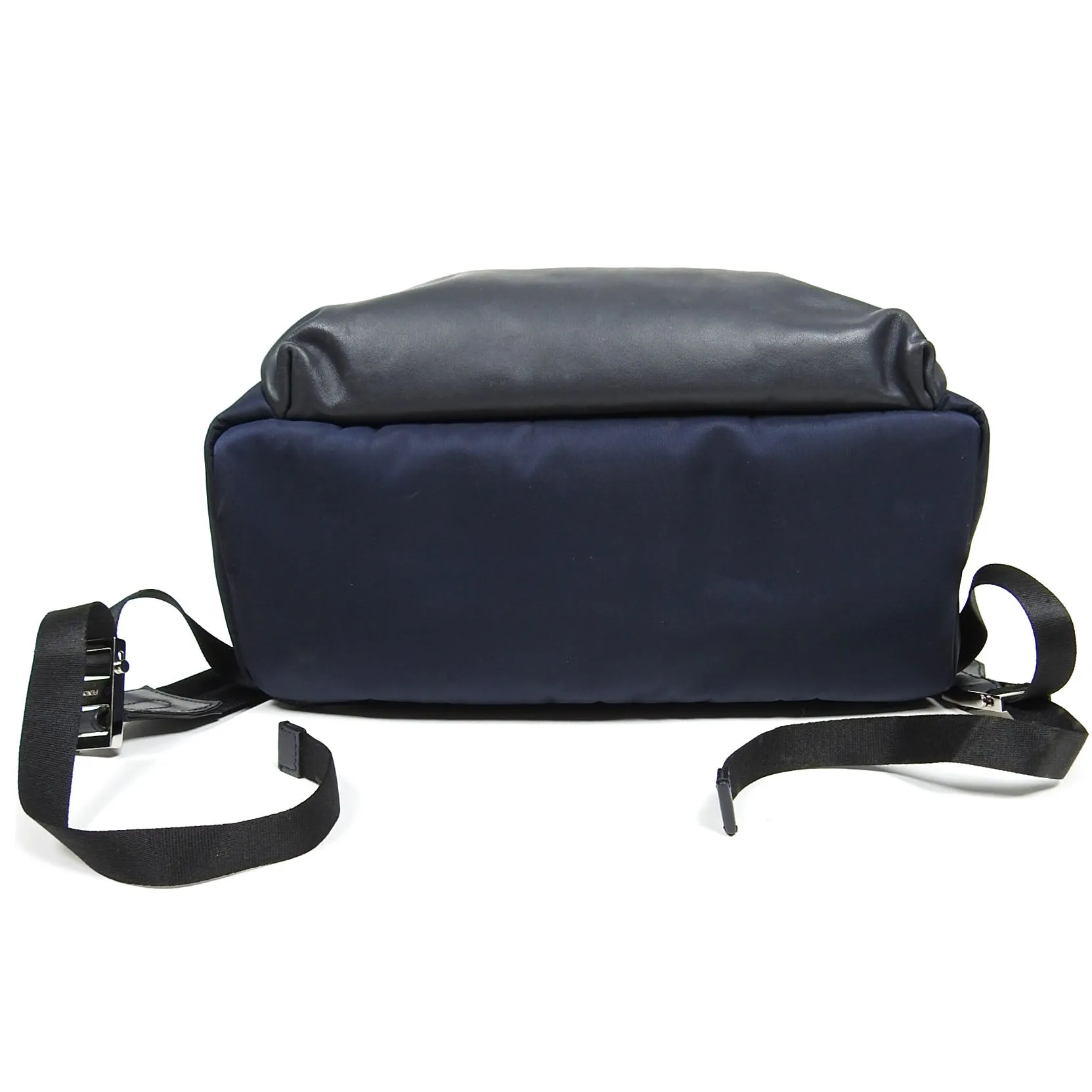 Fendi Navy Nylon/Calf Leather Backpack
