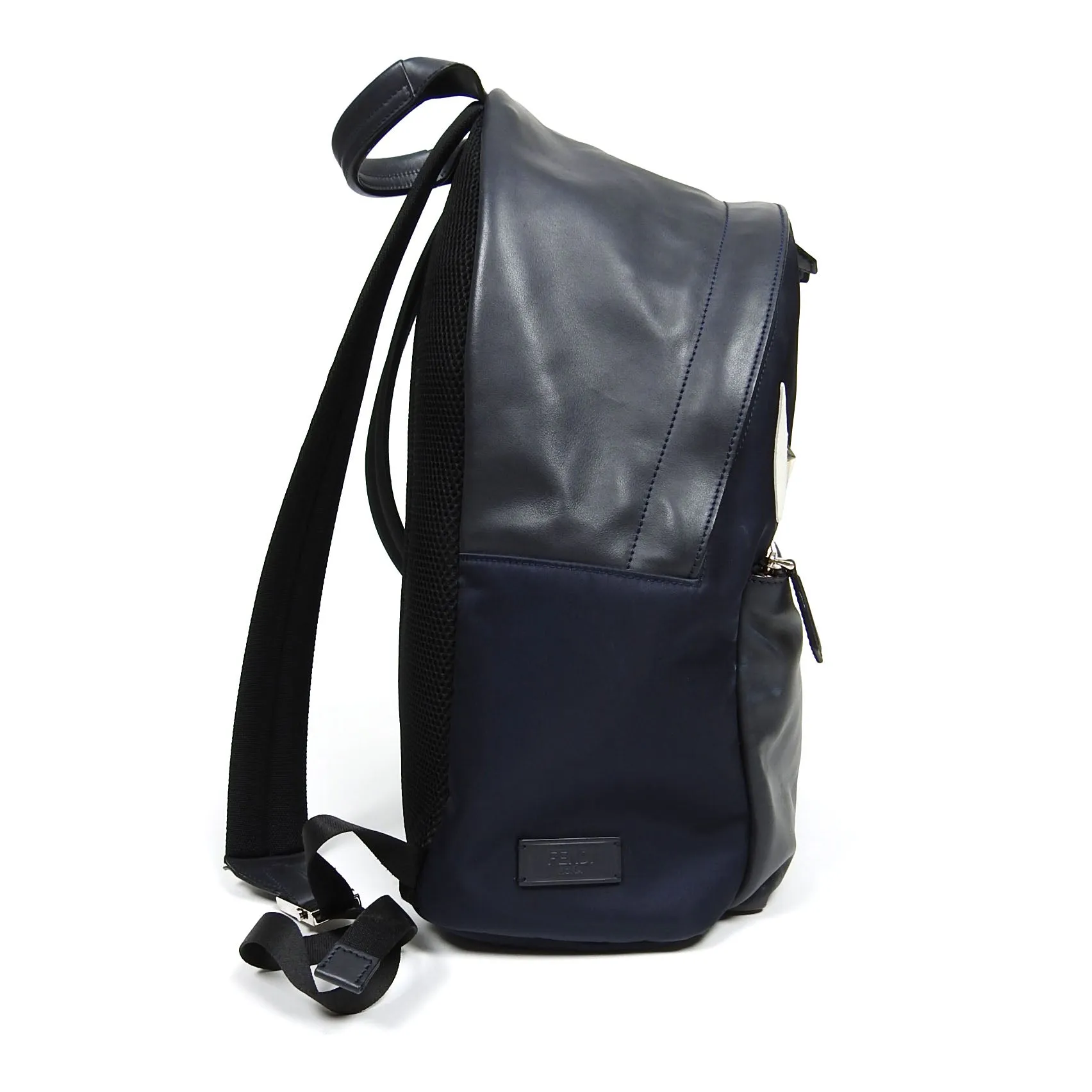 Fendi Navy Nylon/Calf Leather Backpack