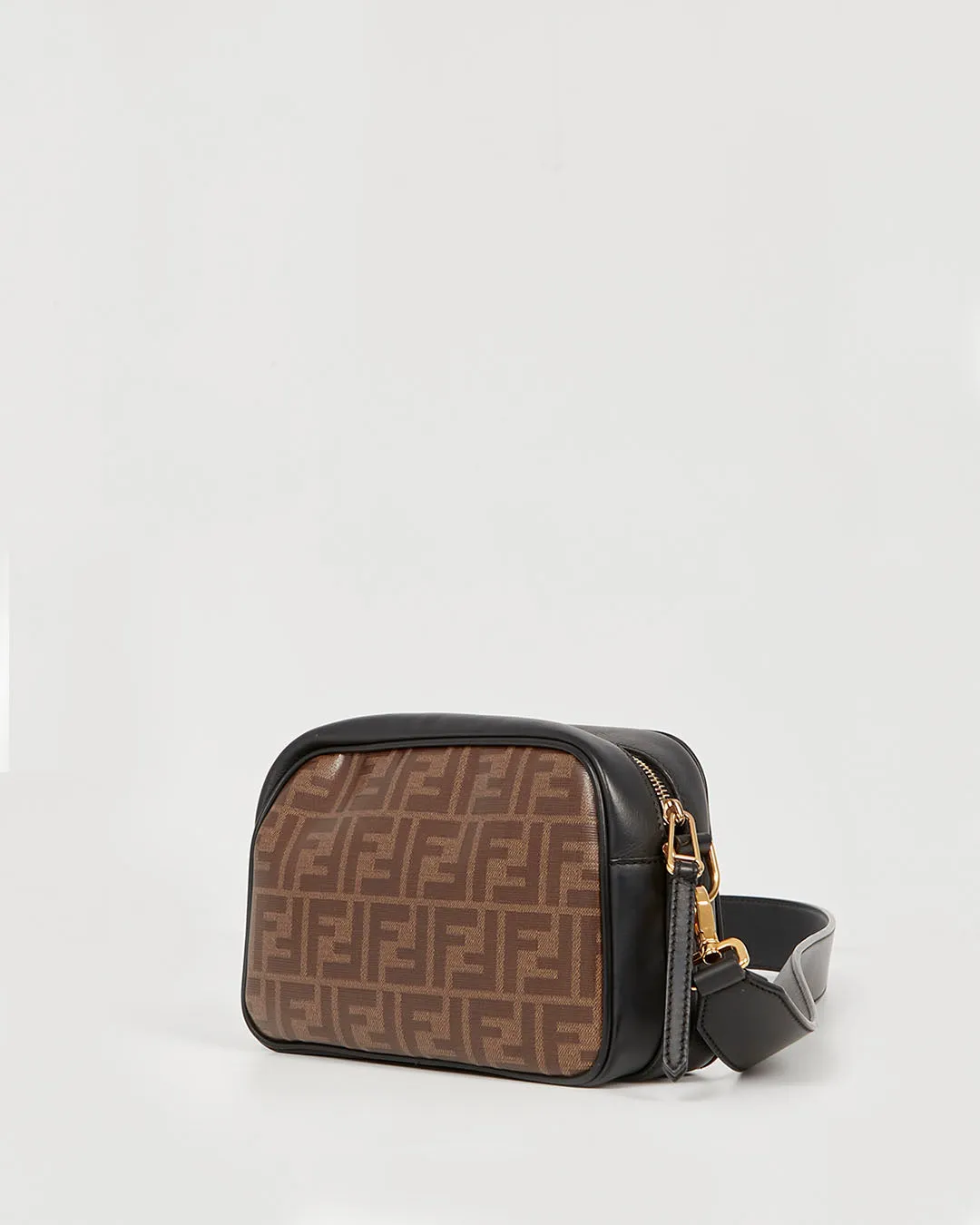 Fendi Zucca Coated Canvas Logo Camera Bag Crossbody
