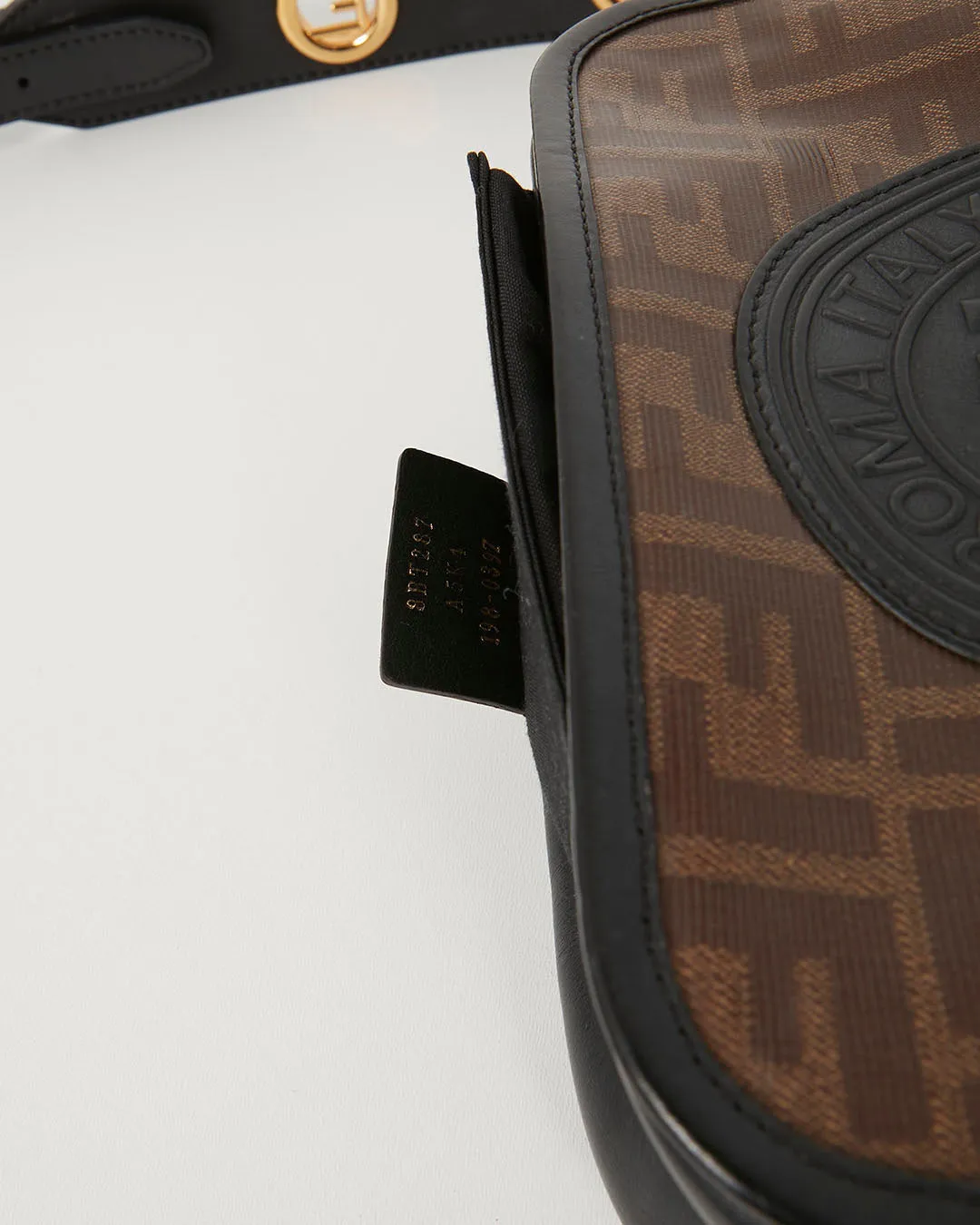 Fendi Zucca Coated Canvas Logo Camera Bag Crossbody
