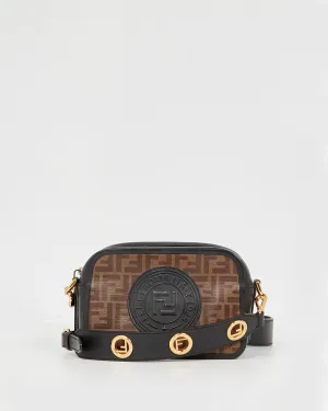 Fendi Zucca Coated Canvas Logo Camera Bag Crossbody