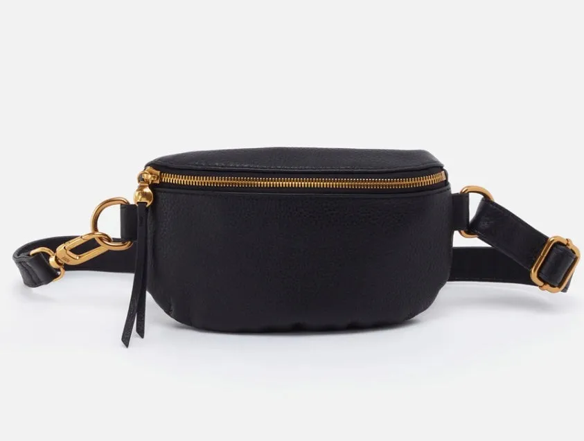Fern Hobo Belt Bag in Black