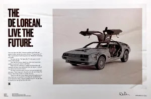 Fictional Advertisement Poster - Delorean