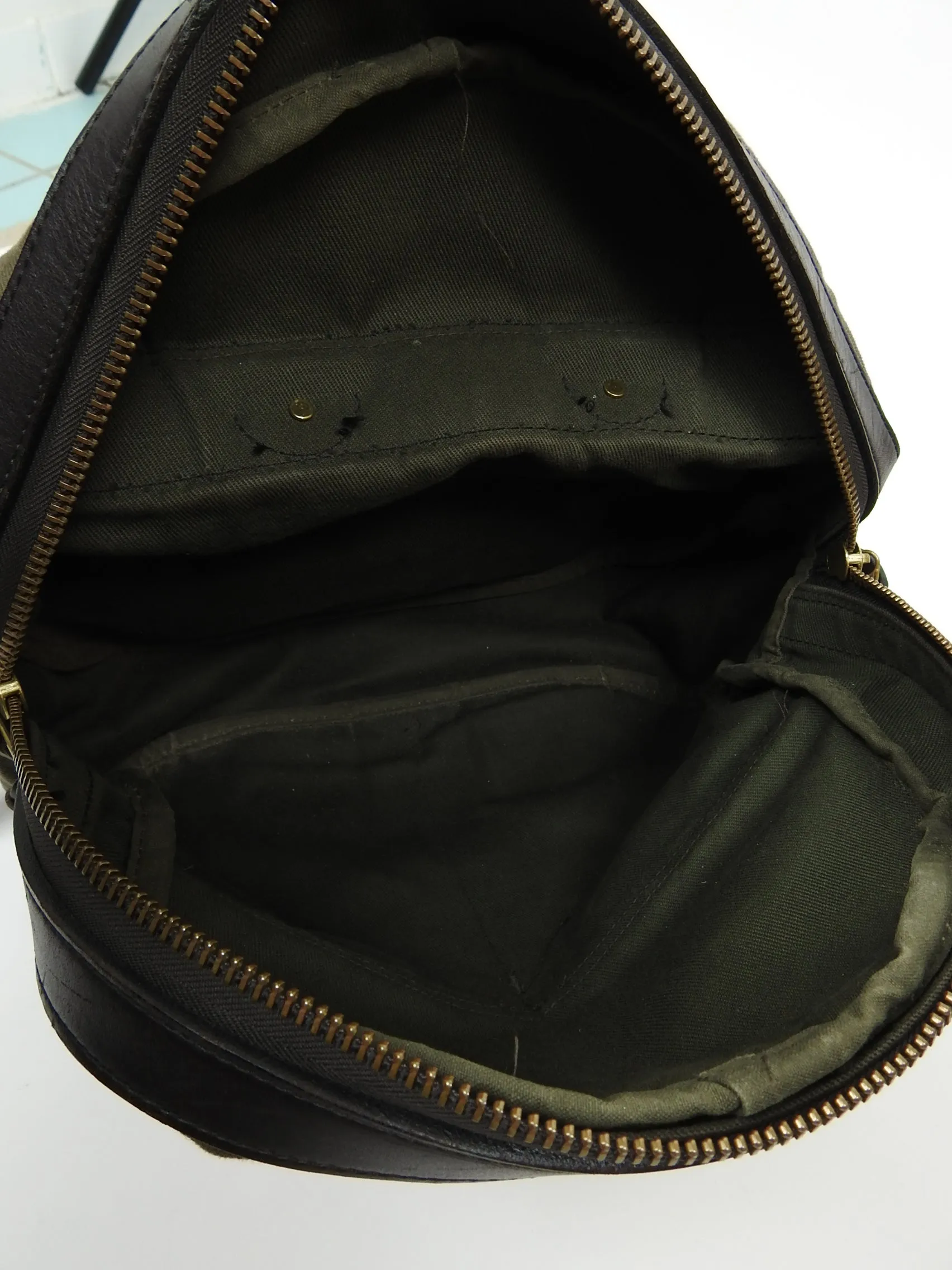 Filson Green Twill Backpack