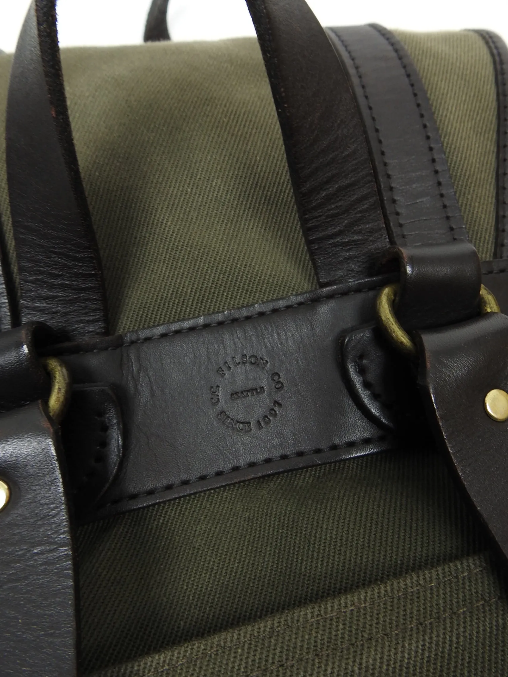 Filson Green Twill Backpack