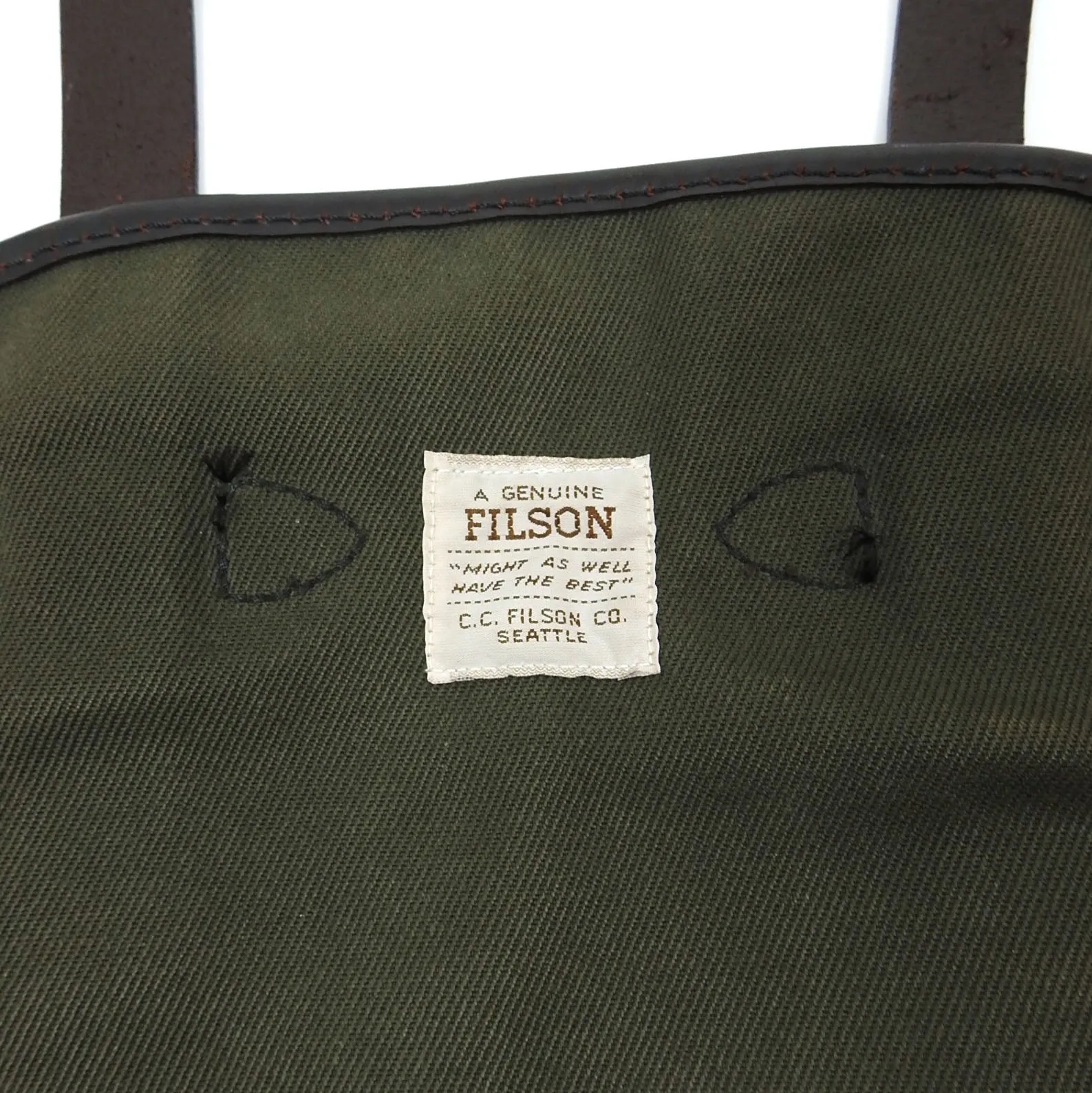 Filson Green Twill Backpack