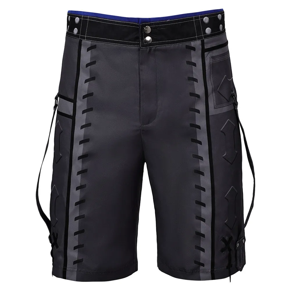 Final Fantasy VII Cloud Chocobo Printed Blue Beach Shirt Cosplay Costume Outfits Halloween Carnival Suit
