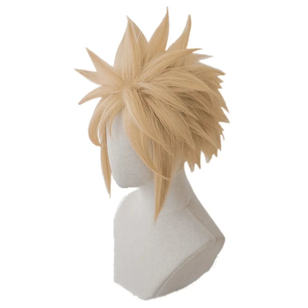 Final Fantasy VII Cloud Strife Cosplay Wig Heat Resistant Synthetic Hair Carnival Halloween Party Props