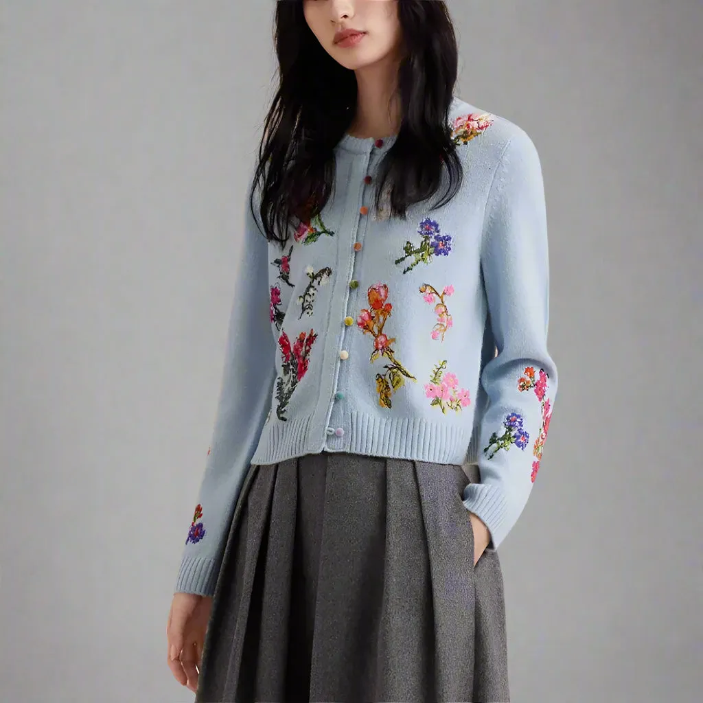 Floral Print Cardigan