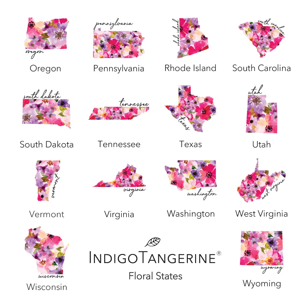 Floral State - Canvas Tote Bag