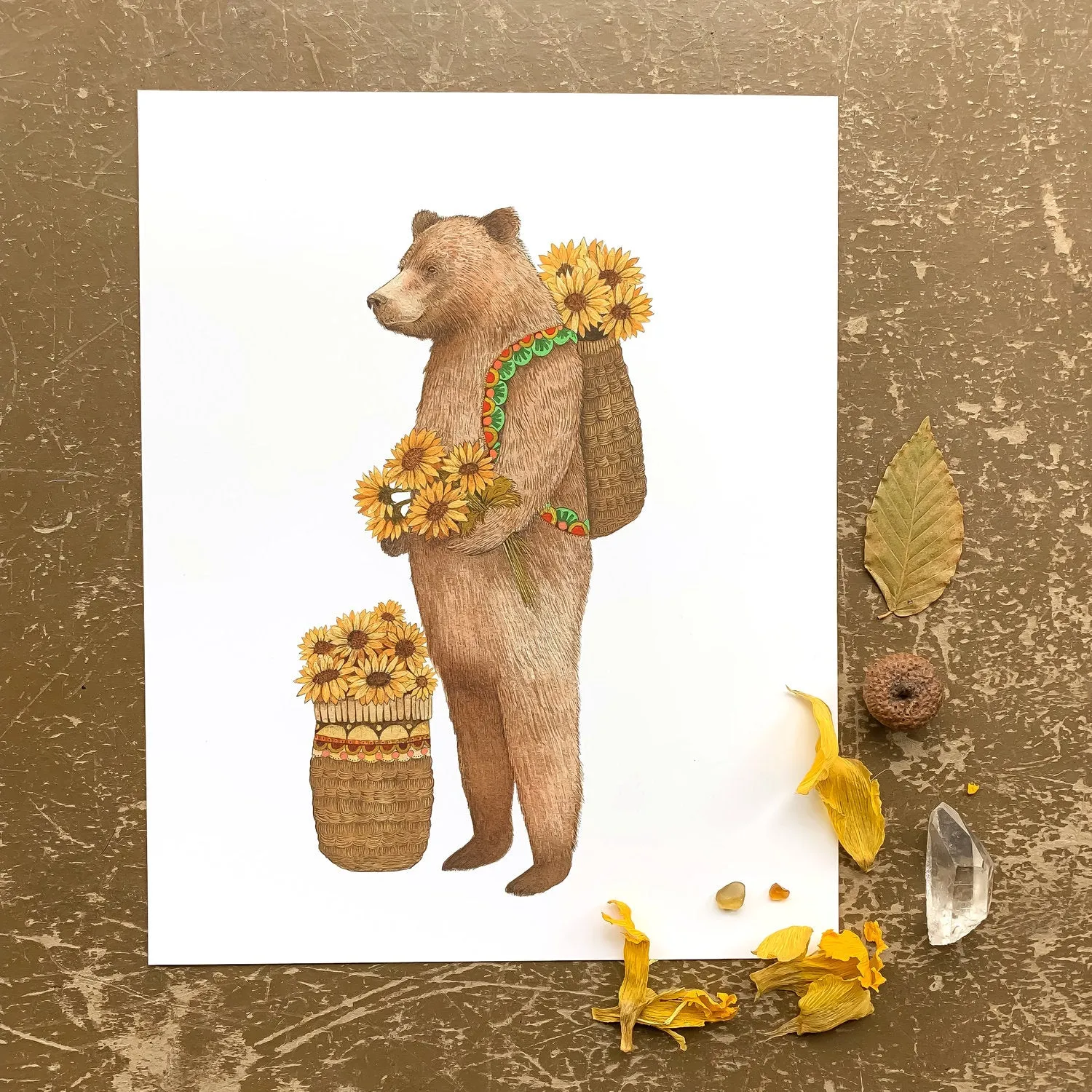 Flower Messenger: The Bear 8x10 Print
