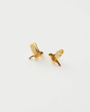 Flying Robin Earrings