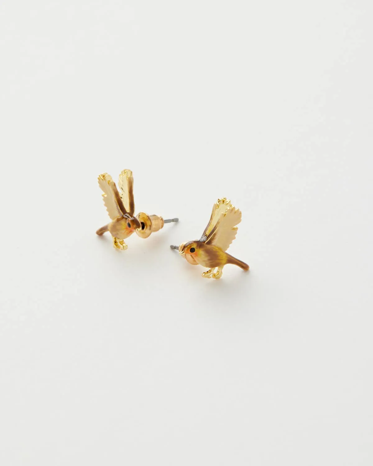 Flying Robin Earrings