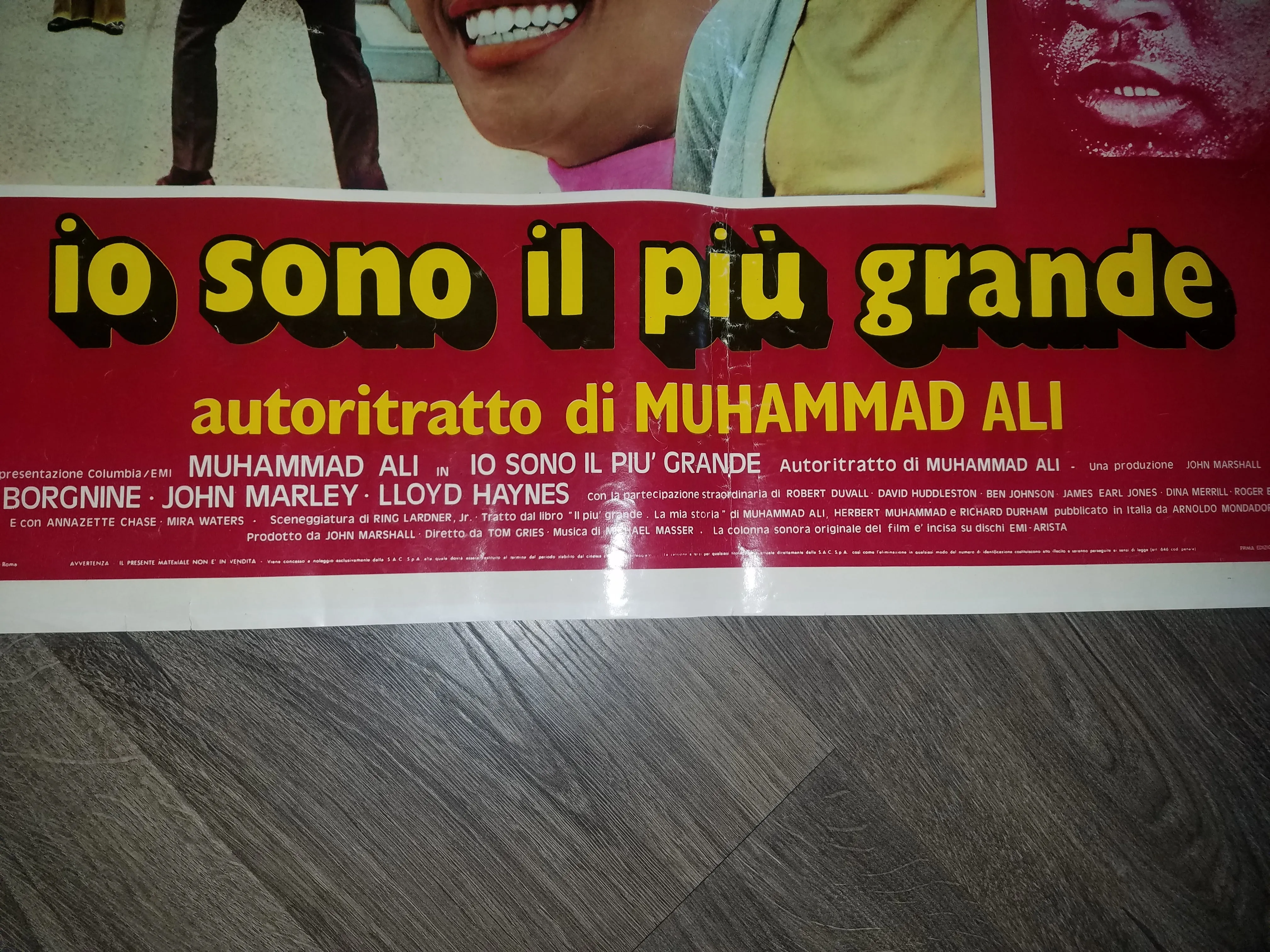 FOTOBUSTA IO SONO IL PIù GRANDE MUHAMMAD ALI PUGILATO 1977 Movie Poster Greatest