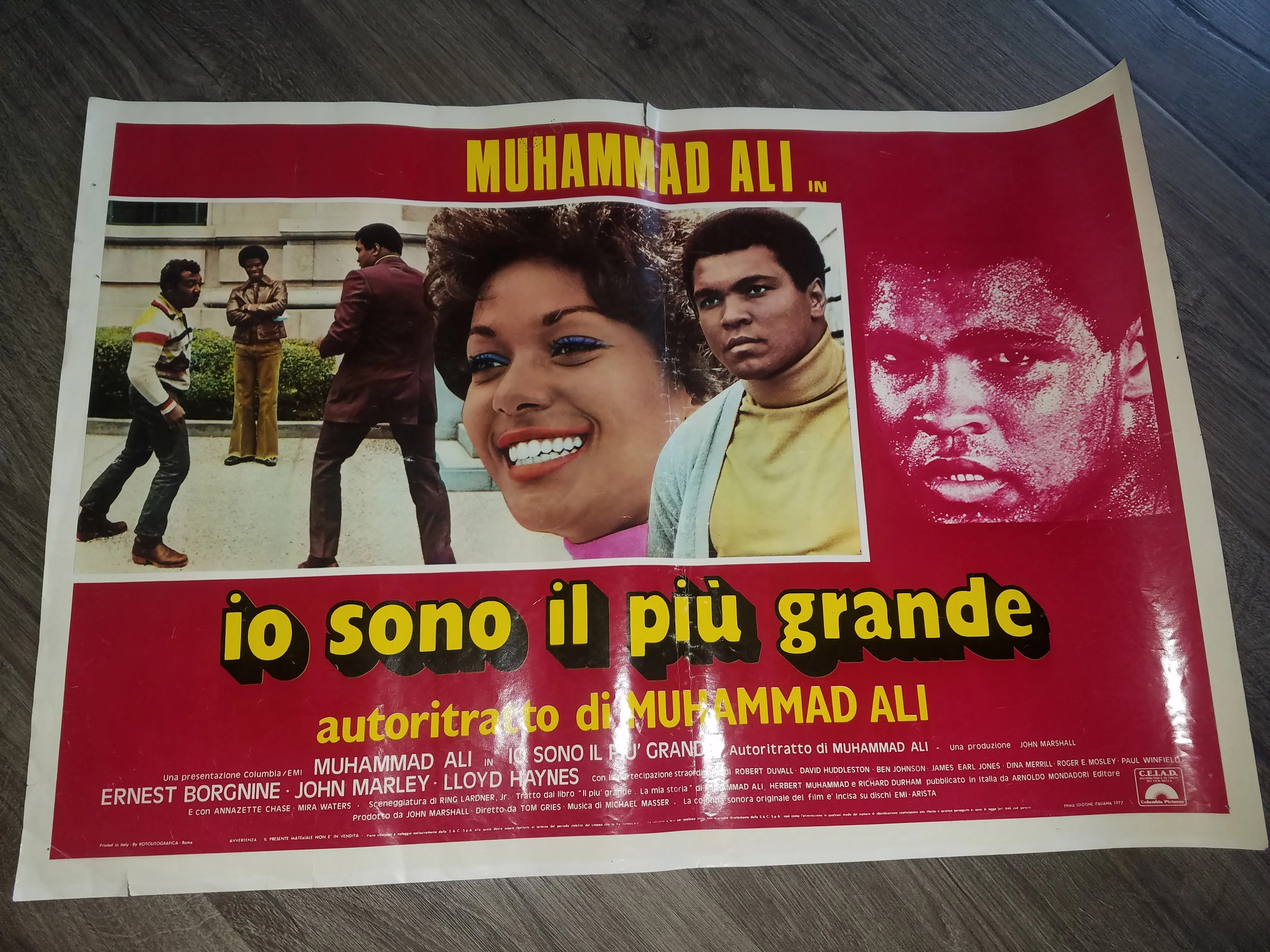 FOTOBUSTA IO SONO IL PIù GRANDE MUHAMMAD ALI PUGILATO 1977 Movie Poster Greatest