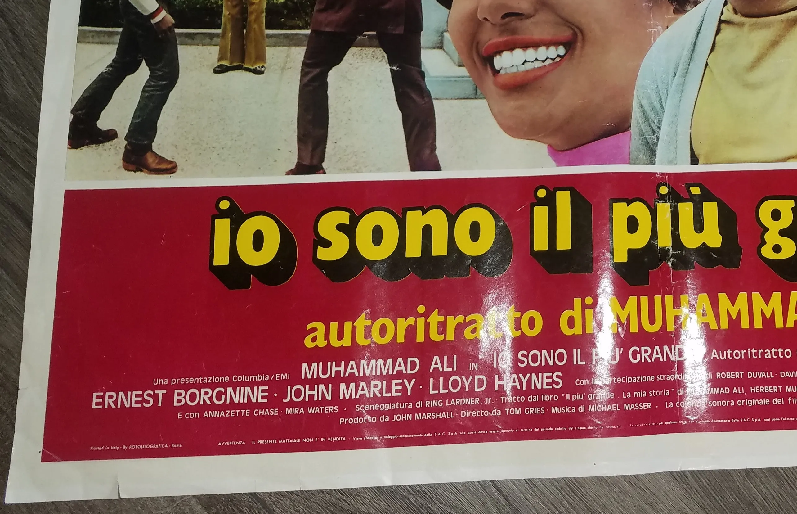 FOTOBUSTA IO SONO IL PIù GRANDE MUHAMMAD ALI PUGILATO 1977 Movie Poster Greatest