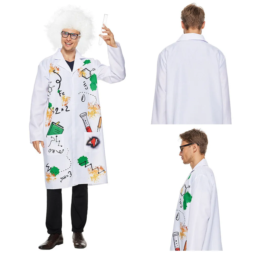 Frankenstein  Funny  Kids Children Scientist Cosplay Costume Wig Outfits Halloween Carnival Suit