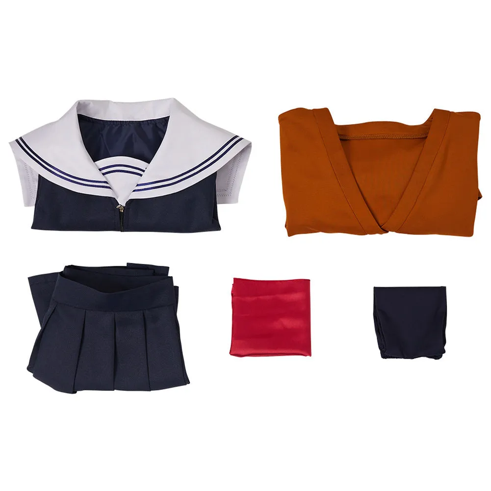 Friend Game Shiho Sawaragi Cosplay Costume School Uniform Dress Outfits Halloween Carnival Suit