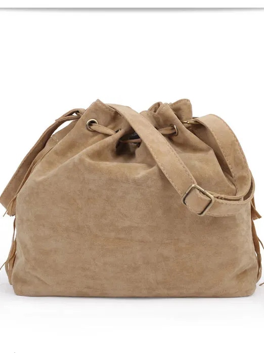 Fringed Bucket Shoulder Bag Foreign Trade Lady Bag Trend Bucket Bag