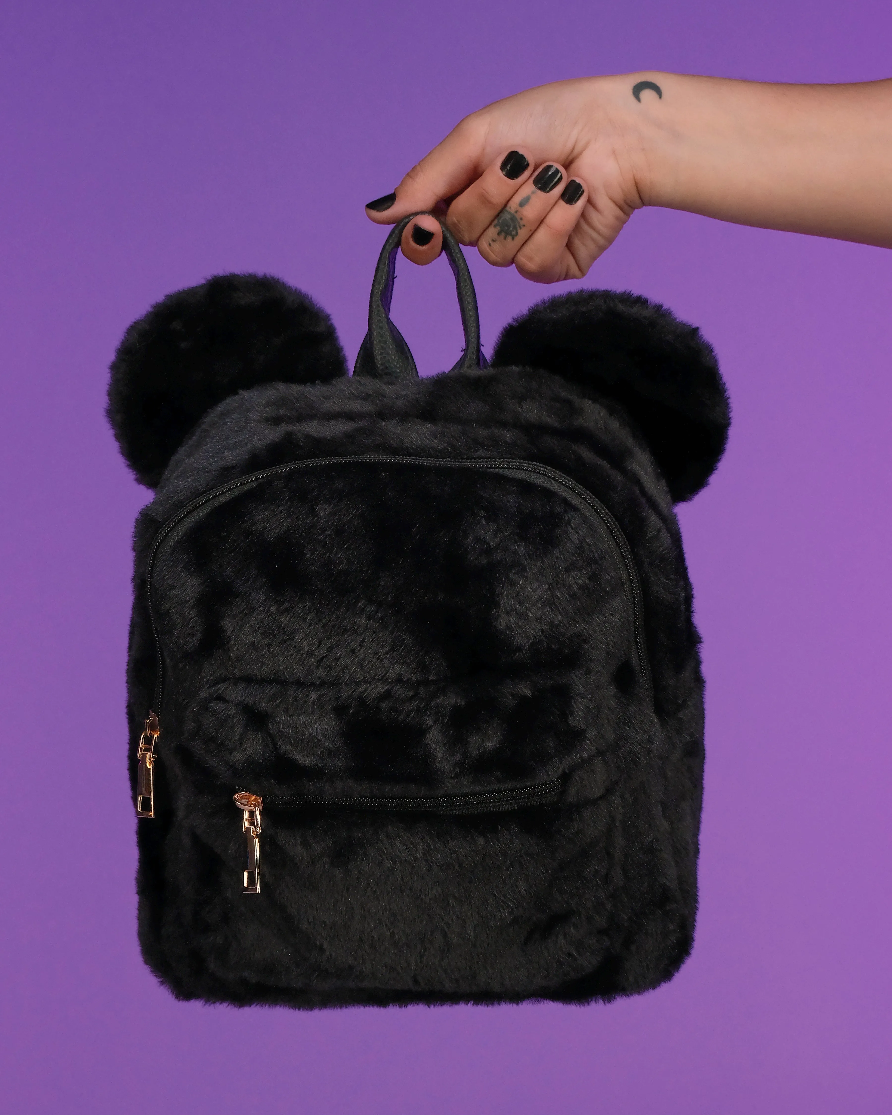 Fuzzy Bear Mini Backpack