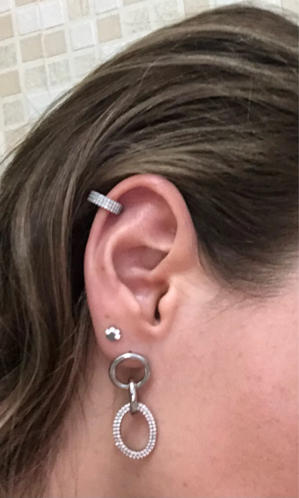 G23 Titanium Stone Hinged Segment Hoops - Piercing Body Jewelry