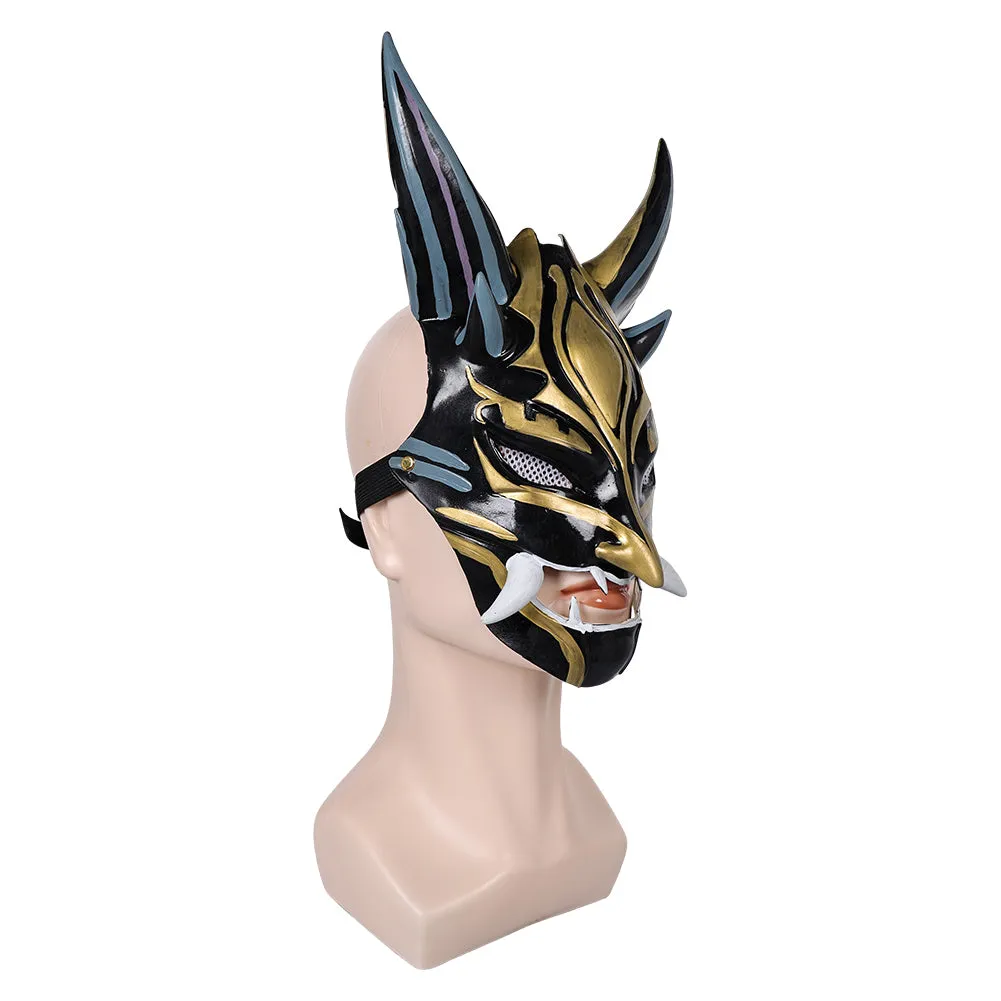 Genshin Impact Xiao Latex Mask Cosplay Halloween Party Accessories Props