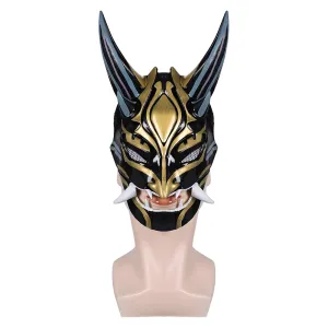 Genshin Impact Xiao Latex Mask Cosplay Halloween Party Accessories Props