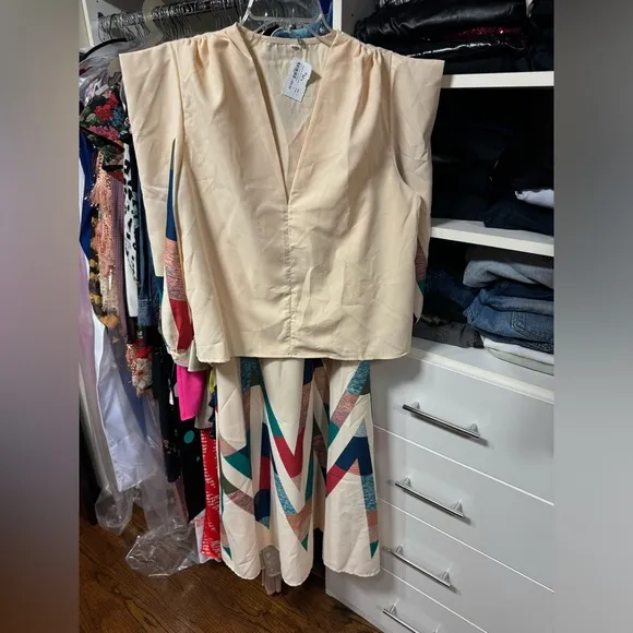 Geo Skirt Set- Size Large