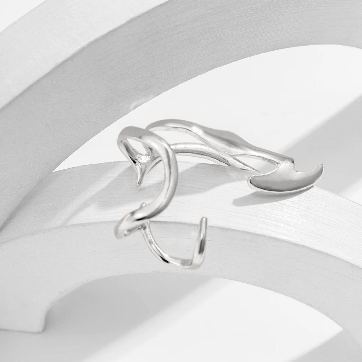 Geometric Punk Ear Cuff Climber Crawler Wrap Earring