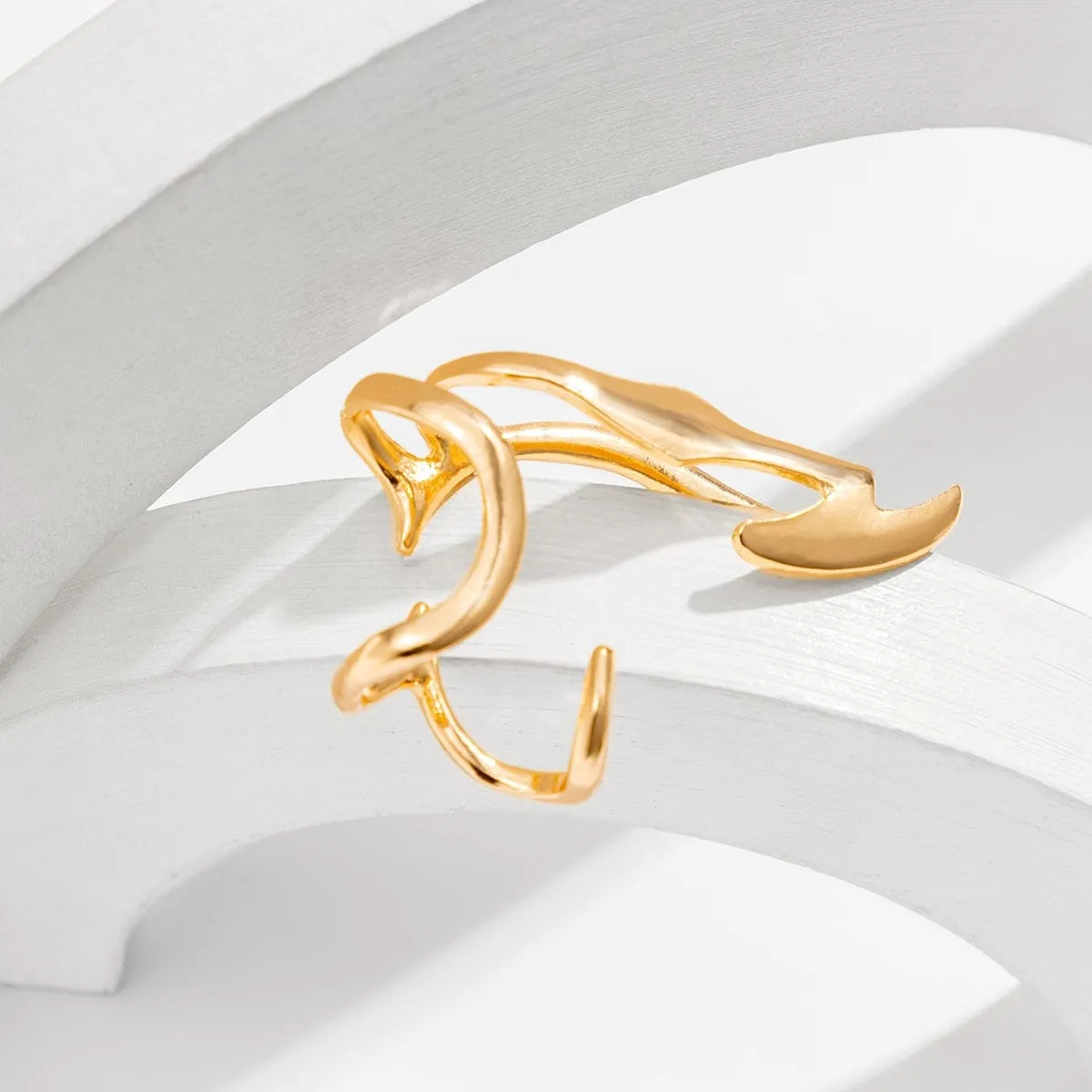 Geometric Punk Ear Cuff Climber Crawler Wrap Earring