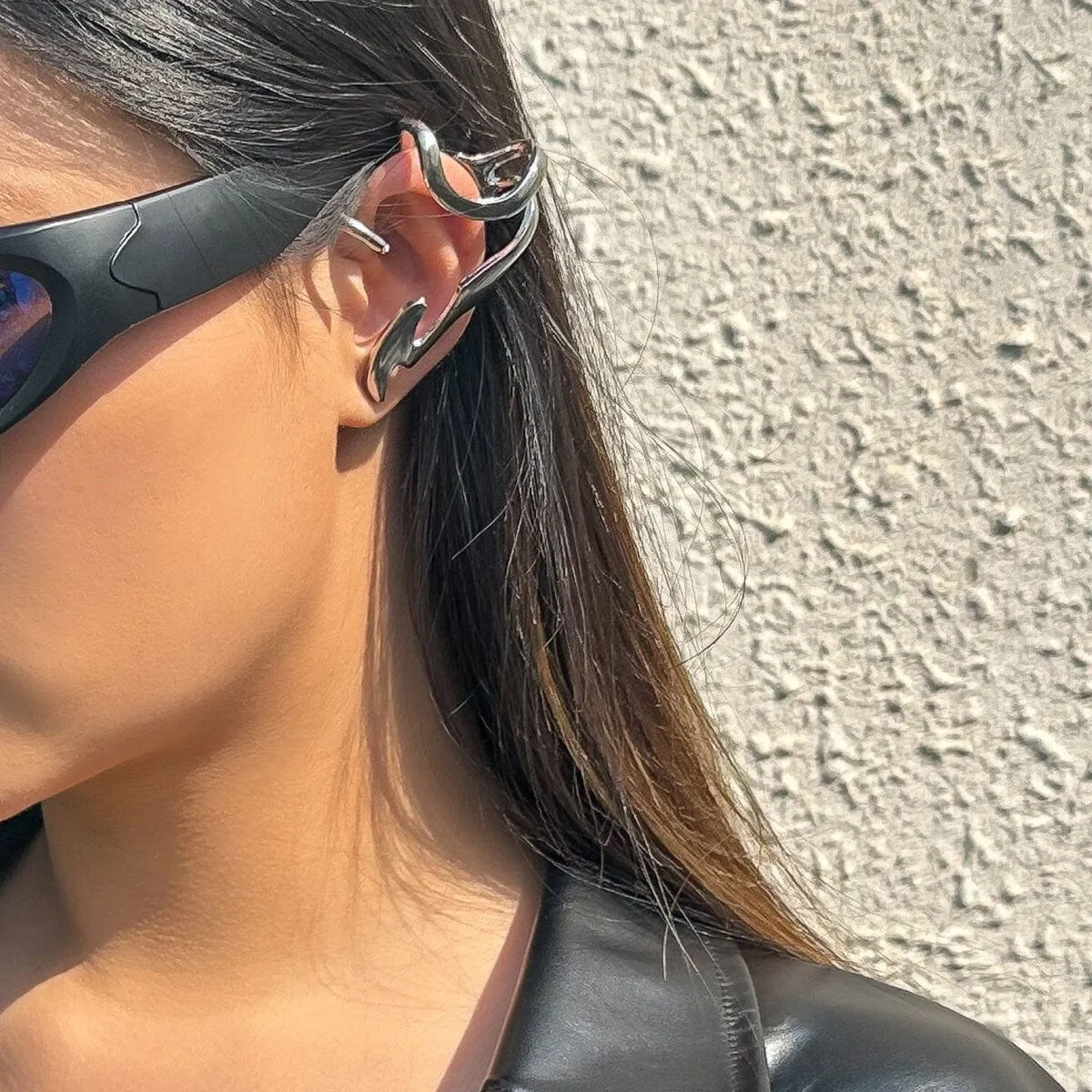 Geometric Punk Ear Cuff Climber Crawler Wrap Earring