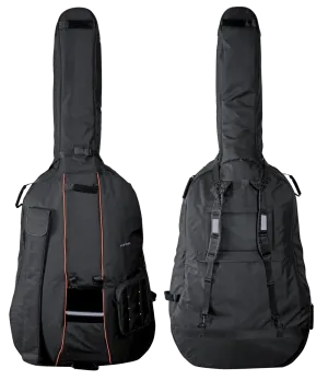 GEWA Premium Double Bass Gig Bag 12mm Padding Black - 1/4