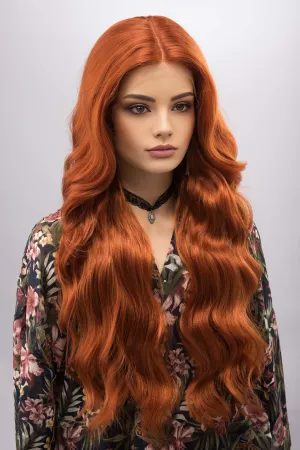 Ginger Wavy Lace Front Synthetic Wig Erin