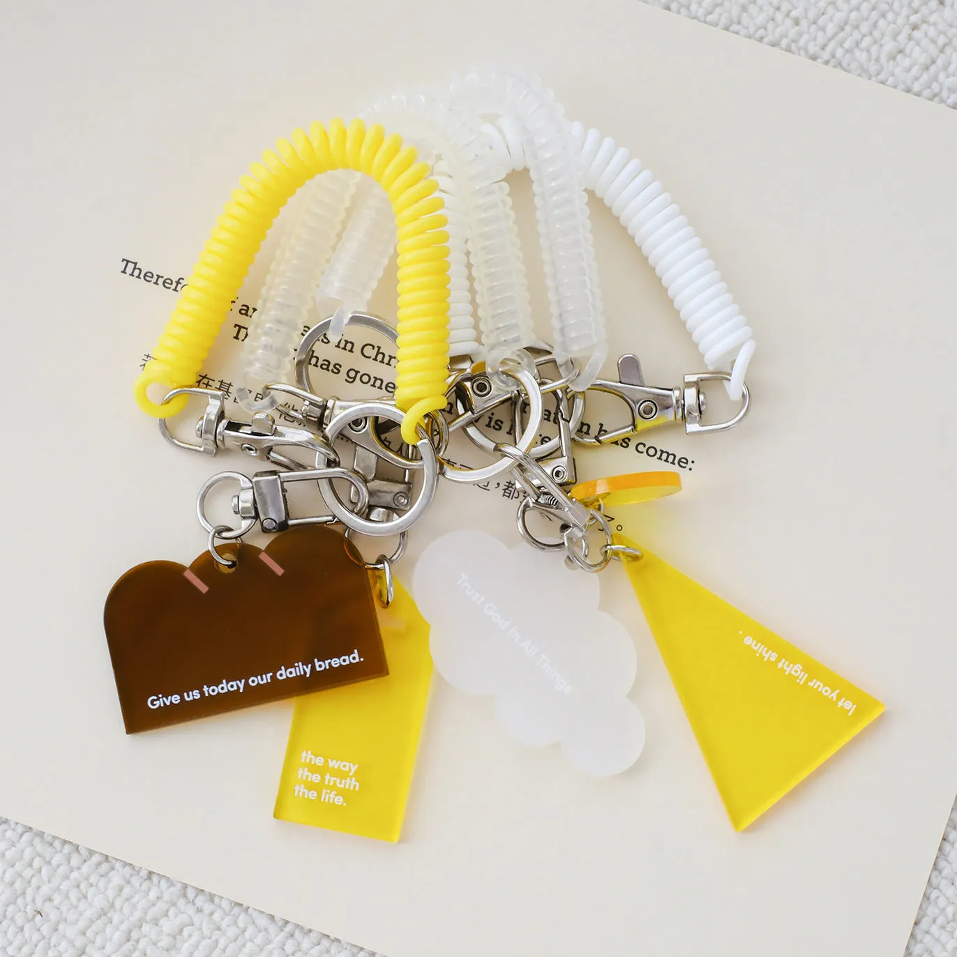 Give Us Today Our Daily Bread {Translucent Acrylic Keychain}