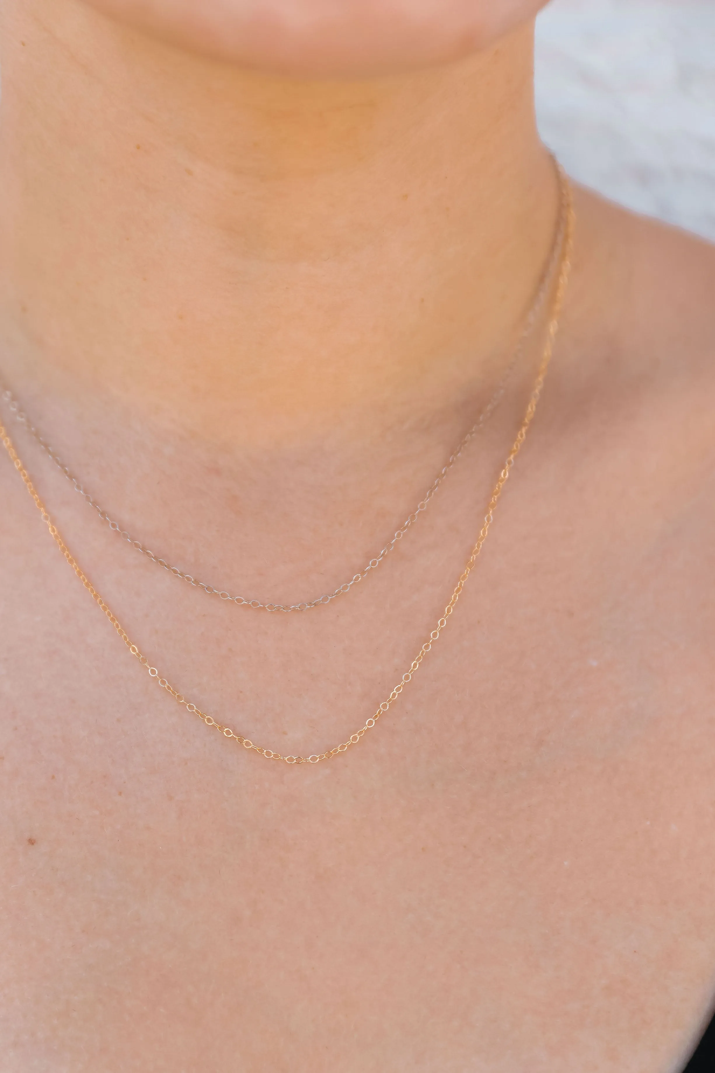 Gold Fine Cable Chain
