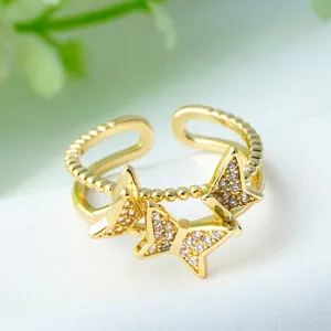 Golden Butterfly Ring