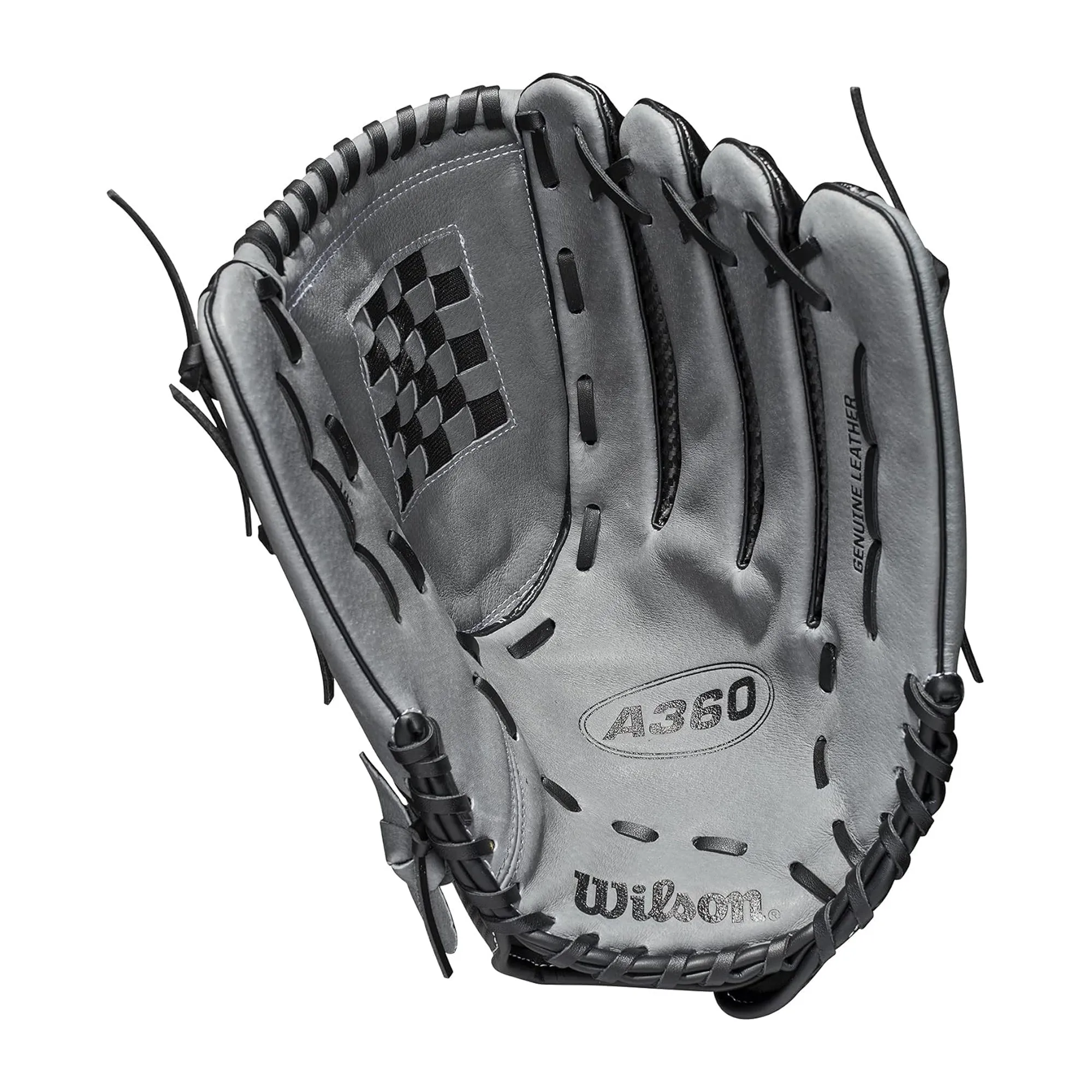 Guante Softbol Wilson A360 SP1421 Negro Gris 14 in