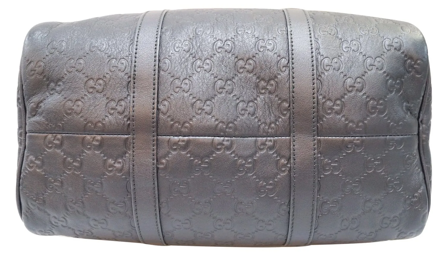 GUCCI 265697 GG Guccissima Leather Black Boston Bag