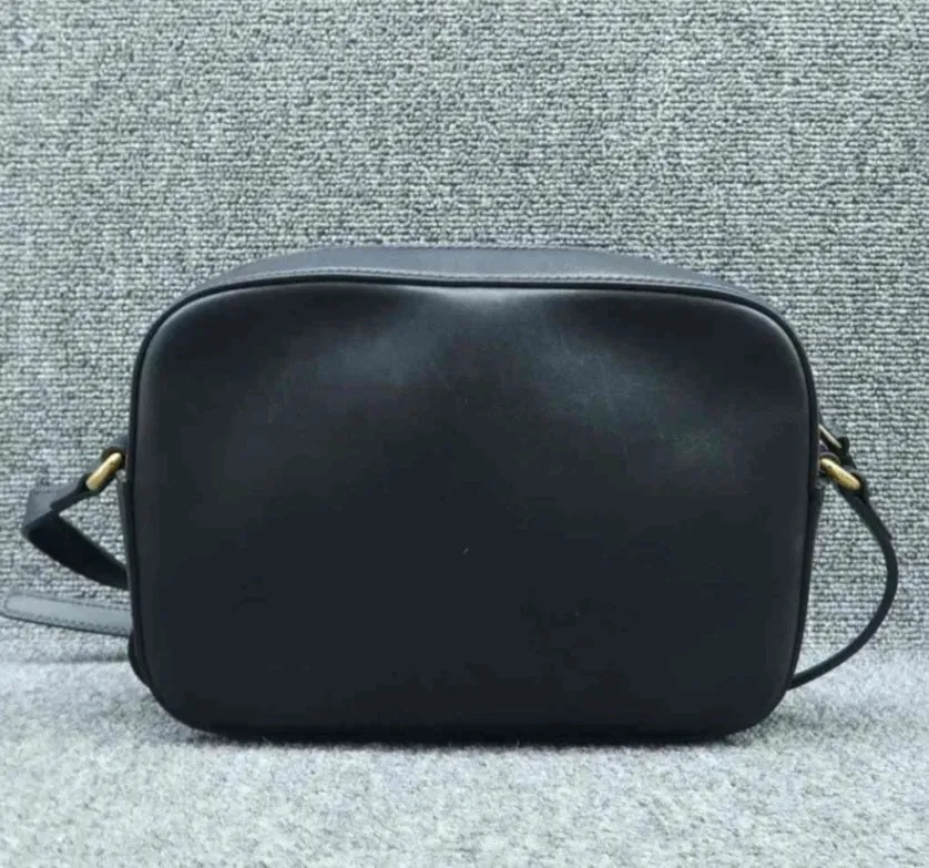 Gucci Bee Camera Black Leather Cross Body Bag