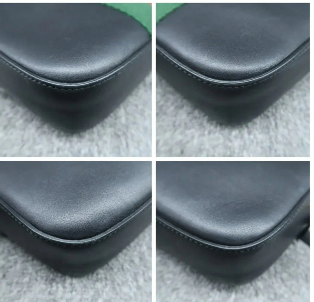 Gucci Bee Camera Black Leather Cross Body Bag