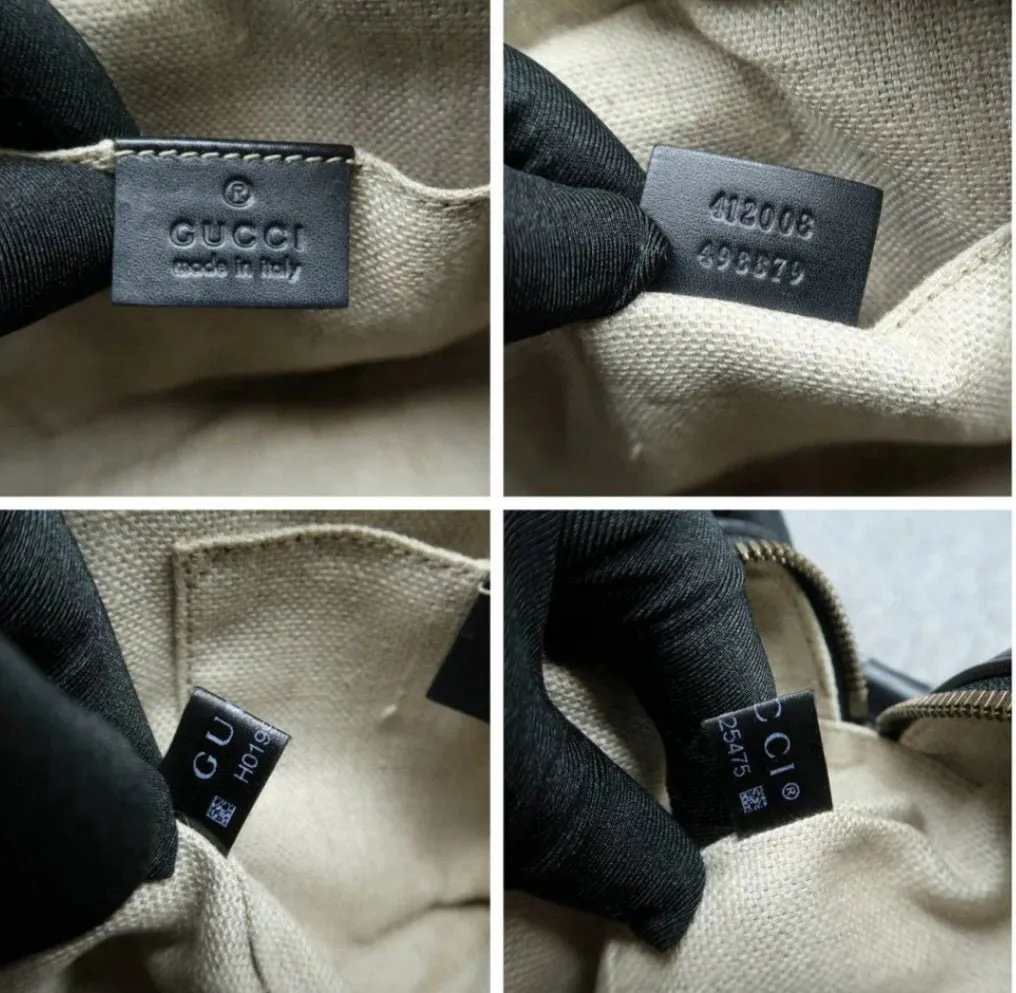 Gucci Bee Camera Black Leather Cross Body Bag