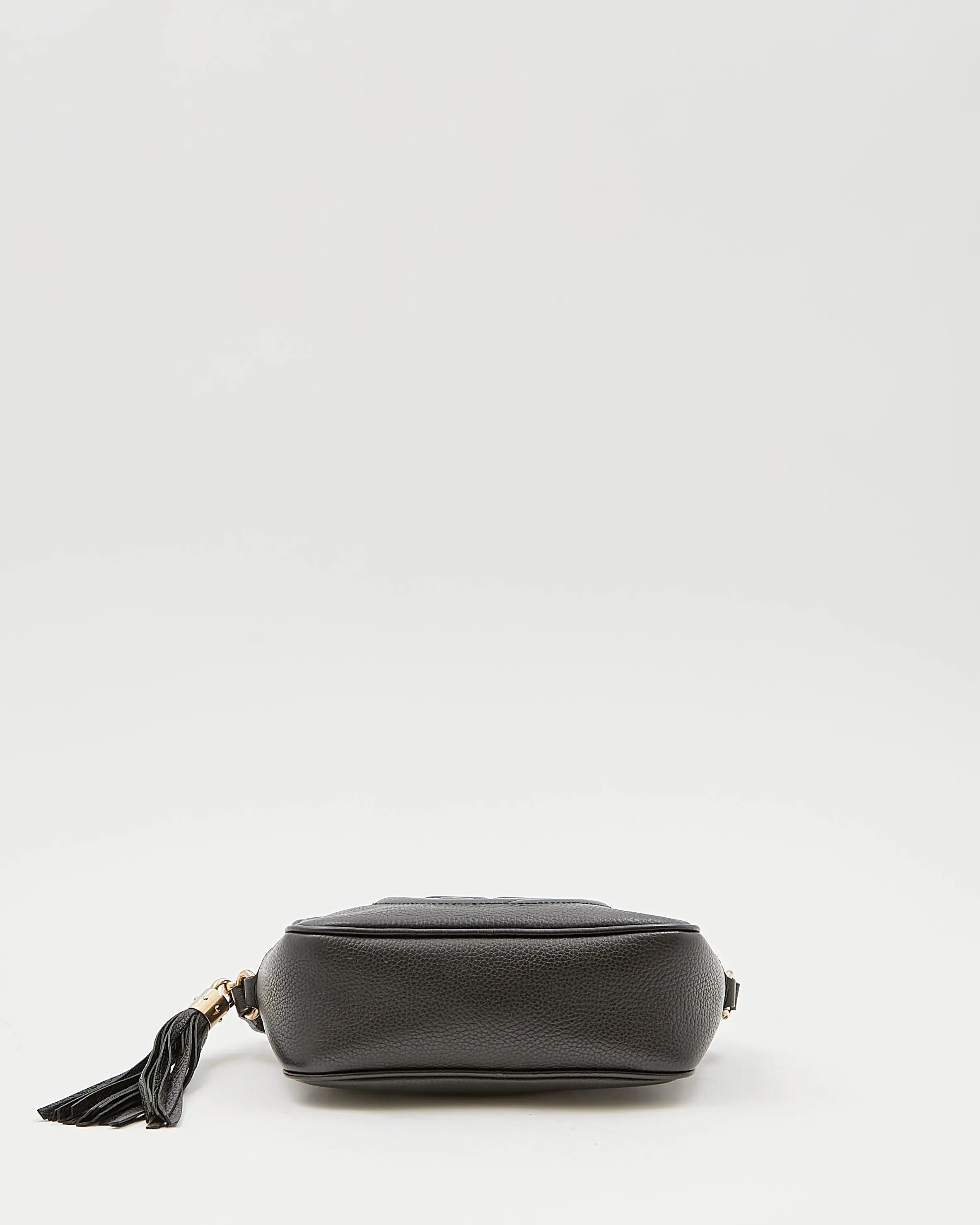 Gucci Black Pebbled Leather Disco Soho Crossbody Bag