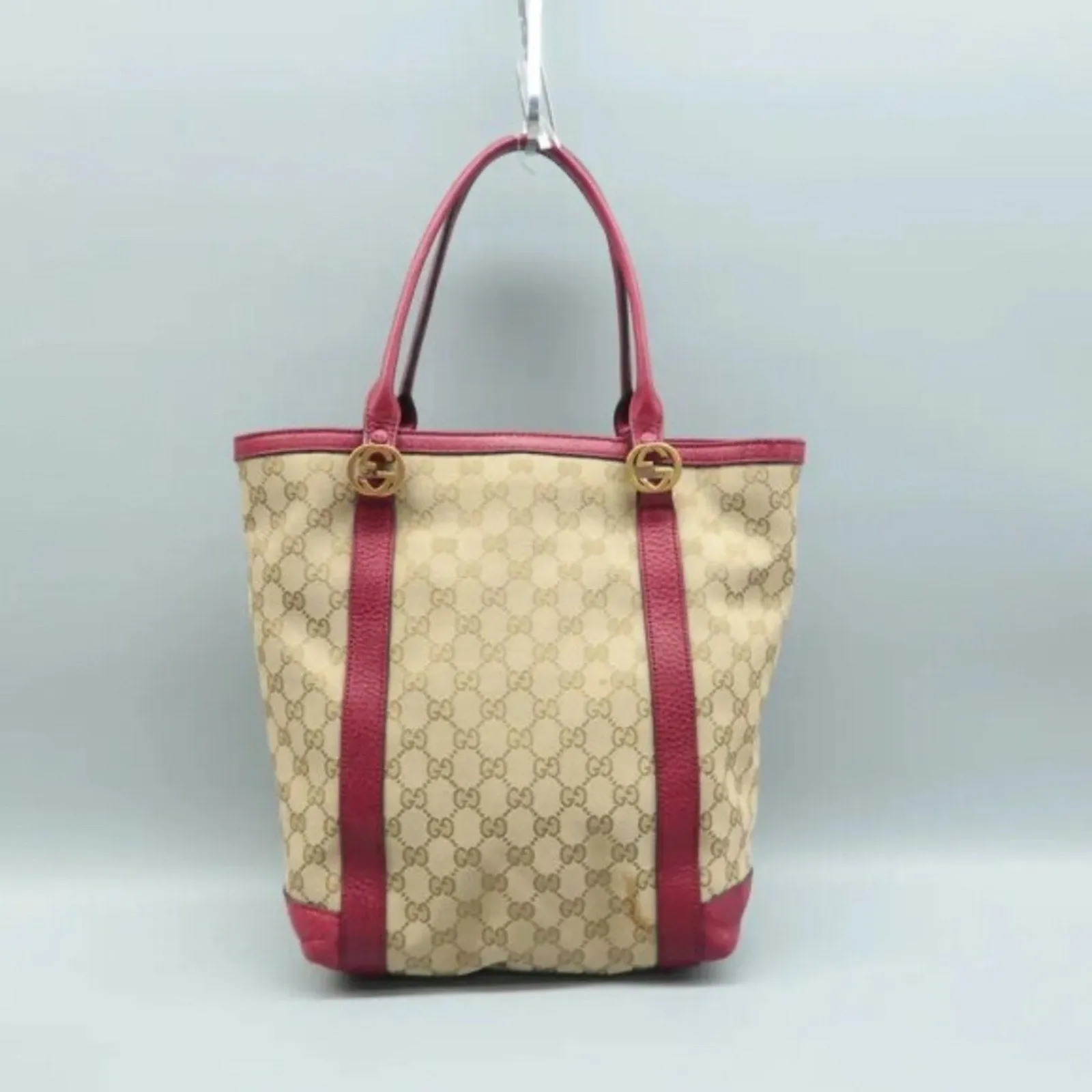 GUCCI GG Brown Cloth Tote