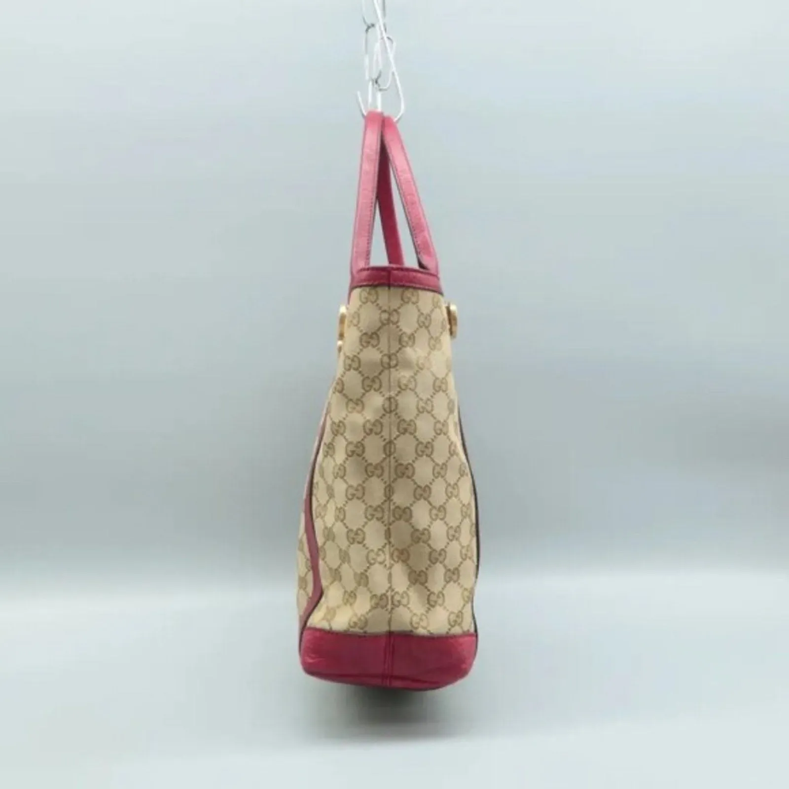 GUCCI GG Brown Cloth Tote